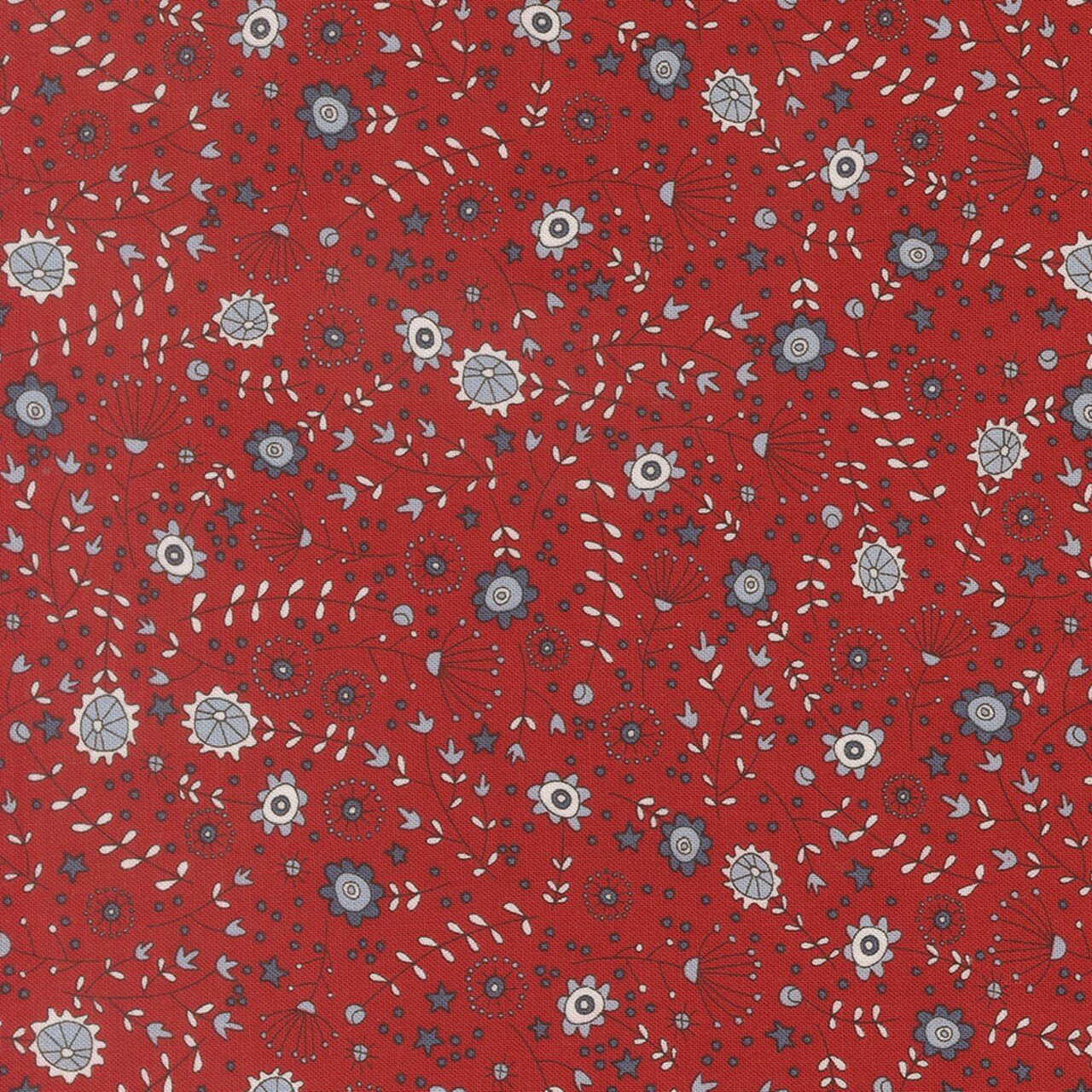 Fabric Moda Red The Meadows Independence Day by the Quarter Yard 55722-13